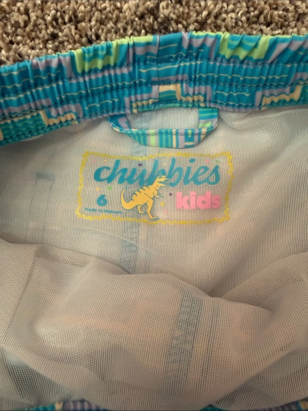 Chubbies kids swim trunks (with mesh lining)